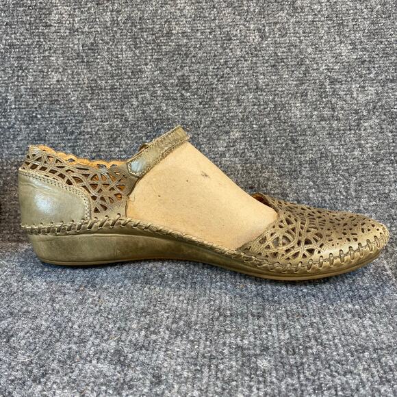 Pikolinos Women 10.5 Green Puerto Vallarta Mary Jane Closed Toe Sandals Shoes - Picture 2 of 8